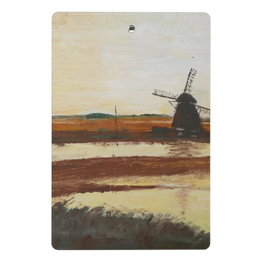 Windmühle Mini Klemmbrett (Rückseite)