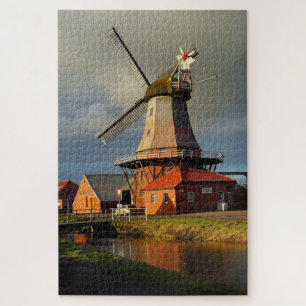 Windmühle Ostfriesland Niederländisch Mahlen Getre Puzzle