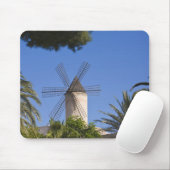 Windmühle, Palma, Mallorca, Spanien Mousepad (Mit Mouse)