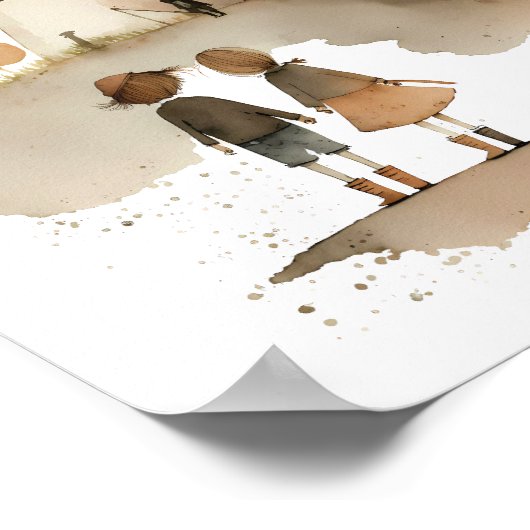 Windmühle Poster (Ecke)