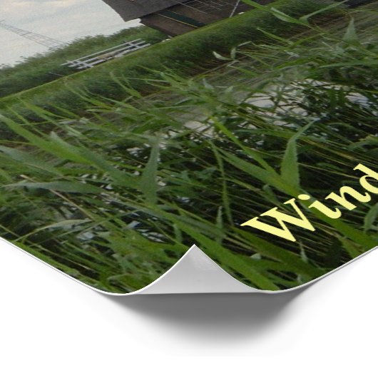 Windmühle-Poster Poster (Ecke)