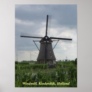 Windmühle-Poster Poster