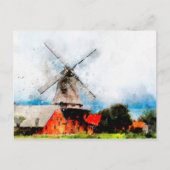 Windmühle Postkarte (Vorderseite)
