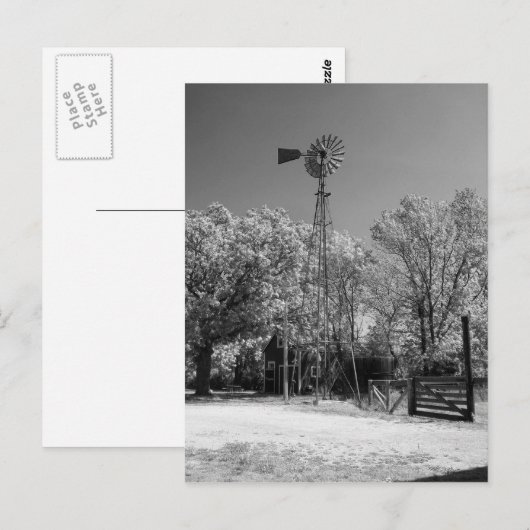 Windmühle Postkarte (Vorne/Hinten)
