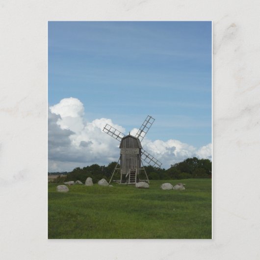 Windmühle Postkarte (Vorderseite)