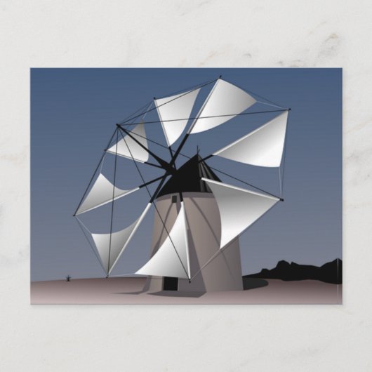 Windmühle Postkarte (Vorderseite)