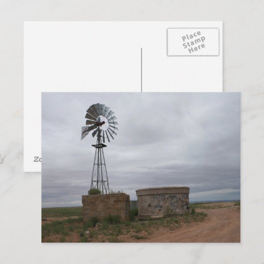 Windmühle Postkarte (Vorne/Hinten)