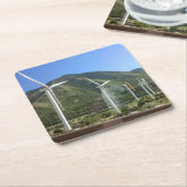 Windmühle Rechteckiger Pappuntersetzer (angewinkelt)