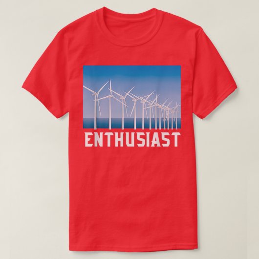 Windmühle Reneable Energy Enthusiast Shirt Wind Tu (Design vorne)