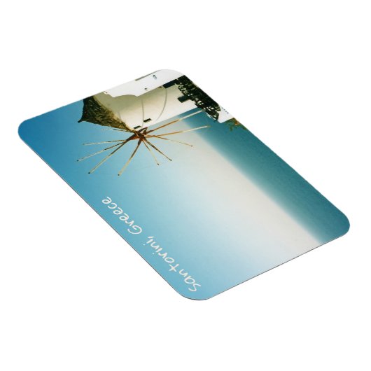 Windmühle Santorini, Griechenland Magnet (Rechte Seite)