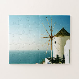 Windmühle Santorini, Griechenland Puzzle
