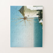 Windmühle Santorini, Griechenland Puzzle (Vertikal)