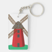 Windmühle Schlüsselanhänger (Rückseite)