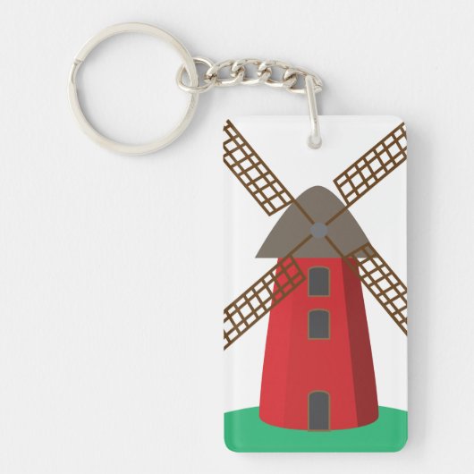 Windmühle Schlüsselanhänger (Vorderseite)