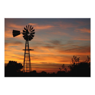 Windmühle Silhouette Foto