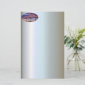 Windmühle Turbine bei Sunset Briefpapier (Stehend Vorderseite)
