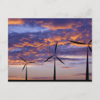 Windmühle Turbine bei Sunset