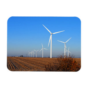 Windmühle Turbine im Herbst Nachmittag Magnet