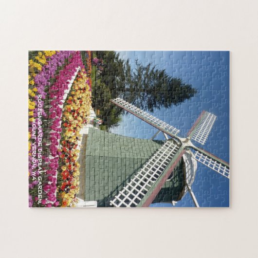 Windmühle u. Tulpen (Skagit Tal) Puzzle (Horizontal)