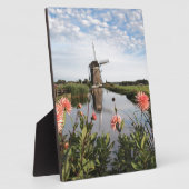 Windmühle und Blume in Holland Fotoplatte (Seite)