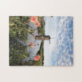 Windmühle und Blumen in den Niederlanden Puzzle (Horizontal)