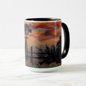 Windmühle und Orange Moon Tasse (VorderseiteRechts)