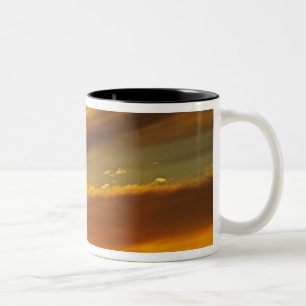 Windmühle und Sonnenuntergang, William Creek, Oodn Zweifarbige Tasse