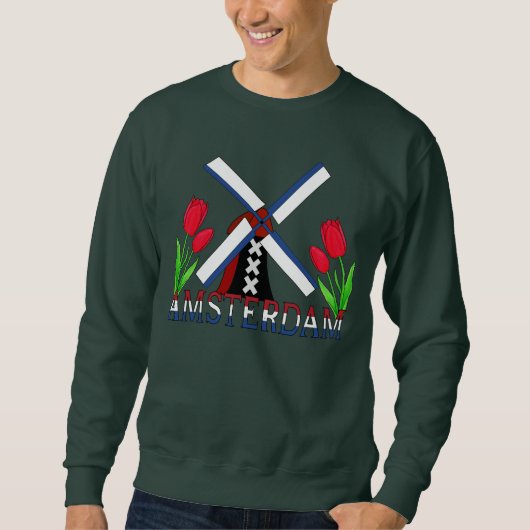 Windmühle und Tulips Sweatshirt (Vorderseite)