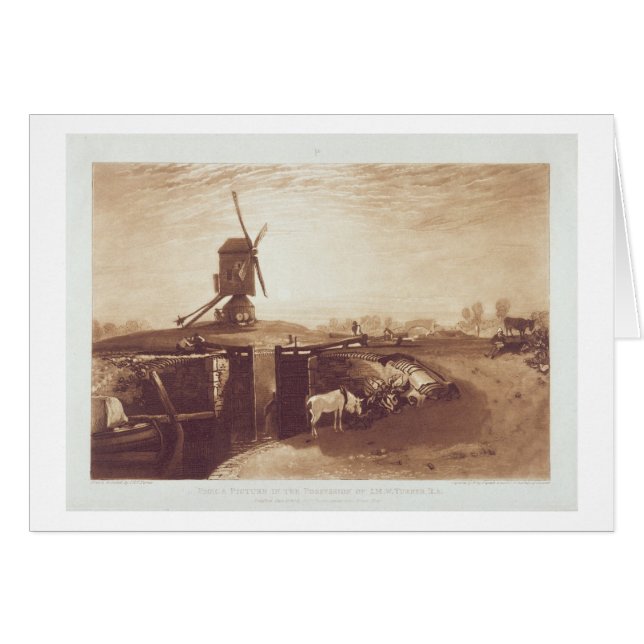 Windmühle und Verschluss Josephs Mallord William (Vorderseite (Horizontal))