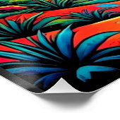 Windmühle unter Sternenhimmel 2 Poster (Ecke)