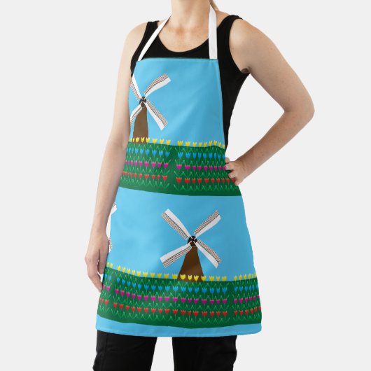 Windmühle unter Tulip-Blume Schürze (InSitu)