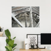 Windmühle Wasserrad Poster (Heimbüro)