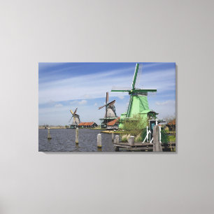 Windmühle, Zaanse Schans, Holland, Niederlande 2 Leinwanddruck
