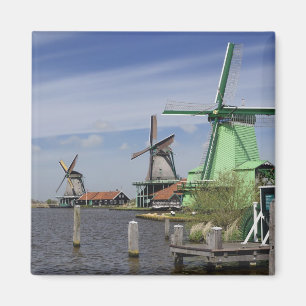 Windmühle, Zaanse Schans, Holland, Niederlande 2 Magnet