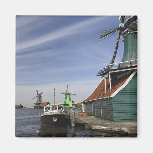 Windmühle, Zaanse Schans, Holland, Niederlande Magnet