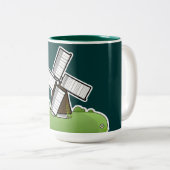 Windmühle Zweifarbige Tasse (VorderseiteRechts)