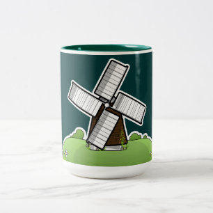 Windmühle Zweifarbige Tasse