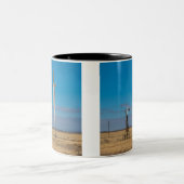 Windmühle Zweifarbige Tasse (Mittel)