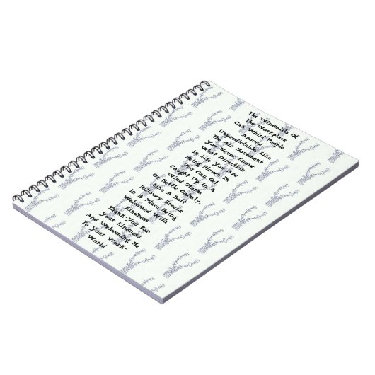 Windmühlen am Arbeitsplatz Notizblock (Linke Seite)