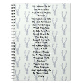 Windmühlen am Arbeitsplatz Notizblock (Vorderseite)