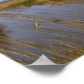 Windmühlen am Kanal in Kinderdijk, 2 Poster (Ecke)