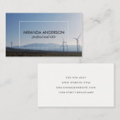 Windmühlen auf der Landseite Visitenkarte (Vorne/Hinten)