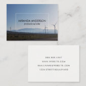 Windmühlen auf der Landseite Visitenkarte (Vorne/Hinten)