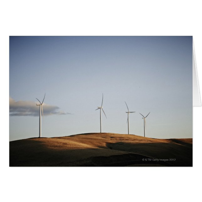 Windmühlen auf Hügel bei Sonnenuntergang 2 (Vorderseite (Horizontal))