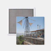 Windmühlen auf Kreta Magnet (Vorderseite/Rückseite)