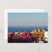 Windmühlen auf Patmos Postkarte (Vorne/Hinten)