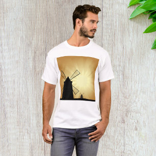 Windmühlen bei Sonnenaufgang T-Shirt