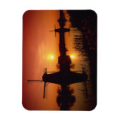 Windmühlen bei Sonnenuntergang, Kinderdijk, Nieder Magnet (Vertikal)