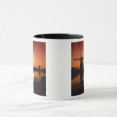 Windmühlen bei Sonnenuntergang, Kinderdijk, Nieder Tasse (Zentrum)