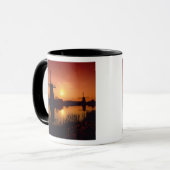 Windmühlen bei Sonnenuntergang, Kinderdijk, Nieder Tasse (Vorderseite Links)